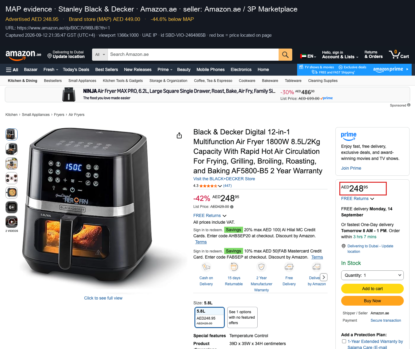Evidence SBD-VIO-2464865B